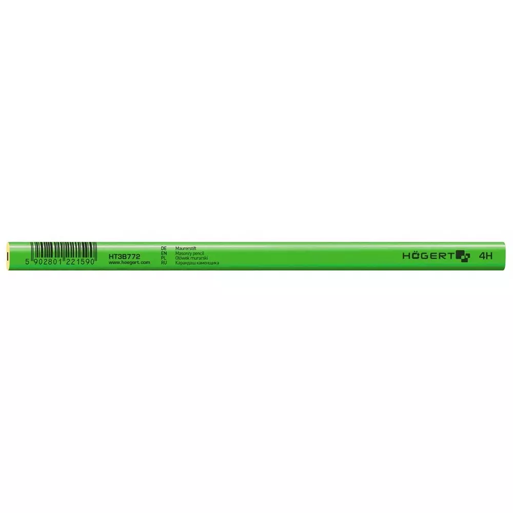 hogert-technik-mosonry-pencil-4h-flat-shape-green-color-and-240-mm-length-ht3b772