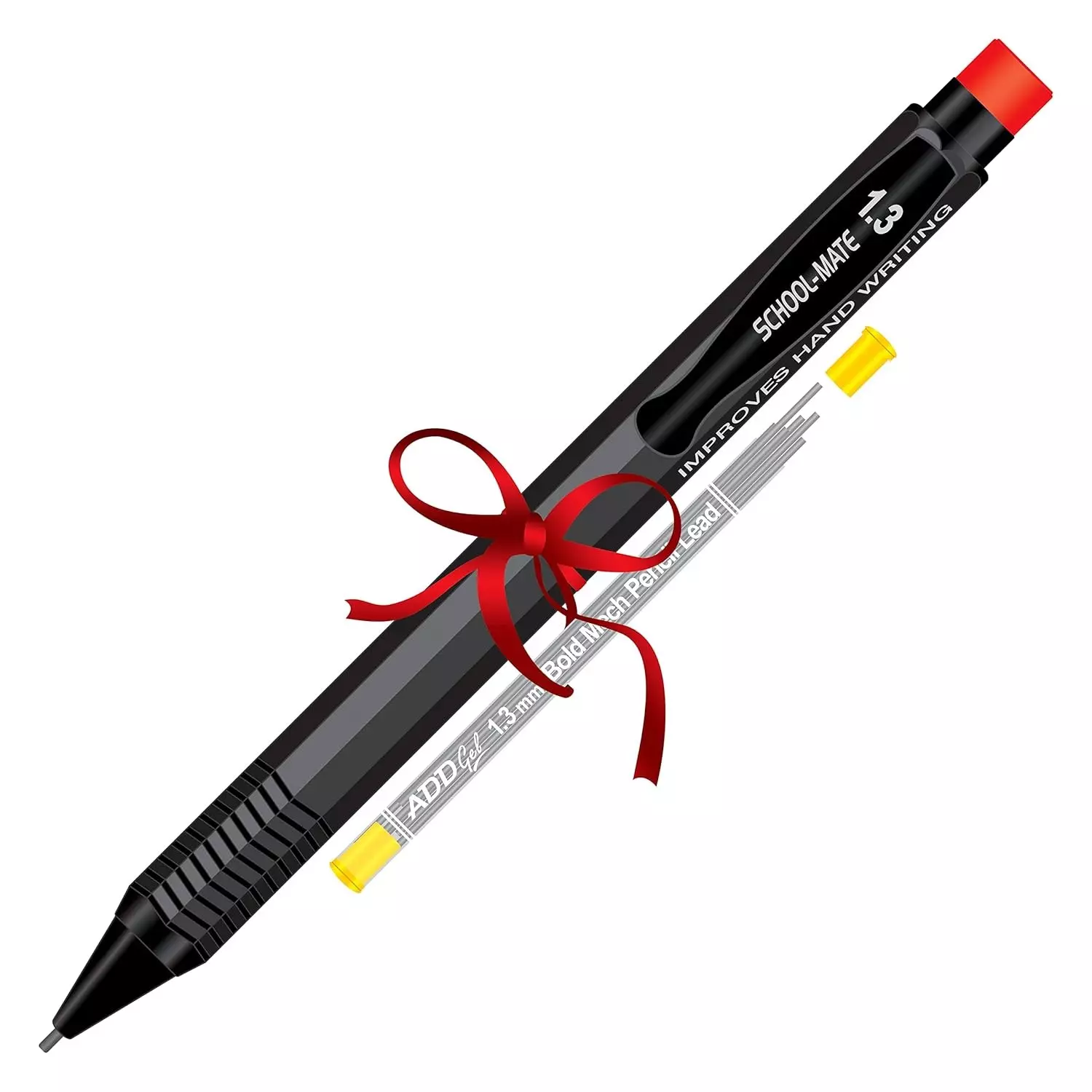 Add Gel School-Mate 1.3 mm Bold Mechanical Pencil (Black)
