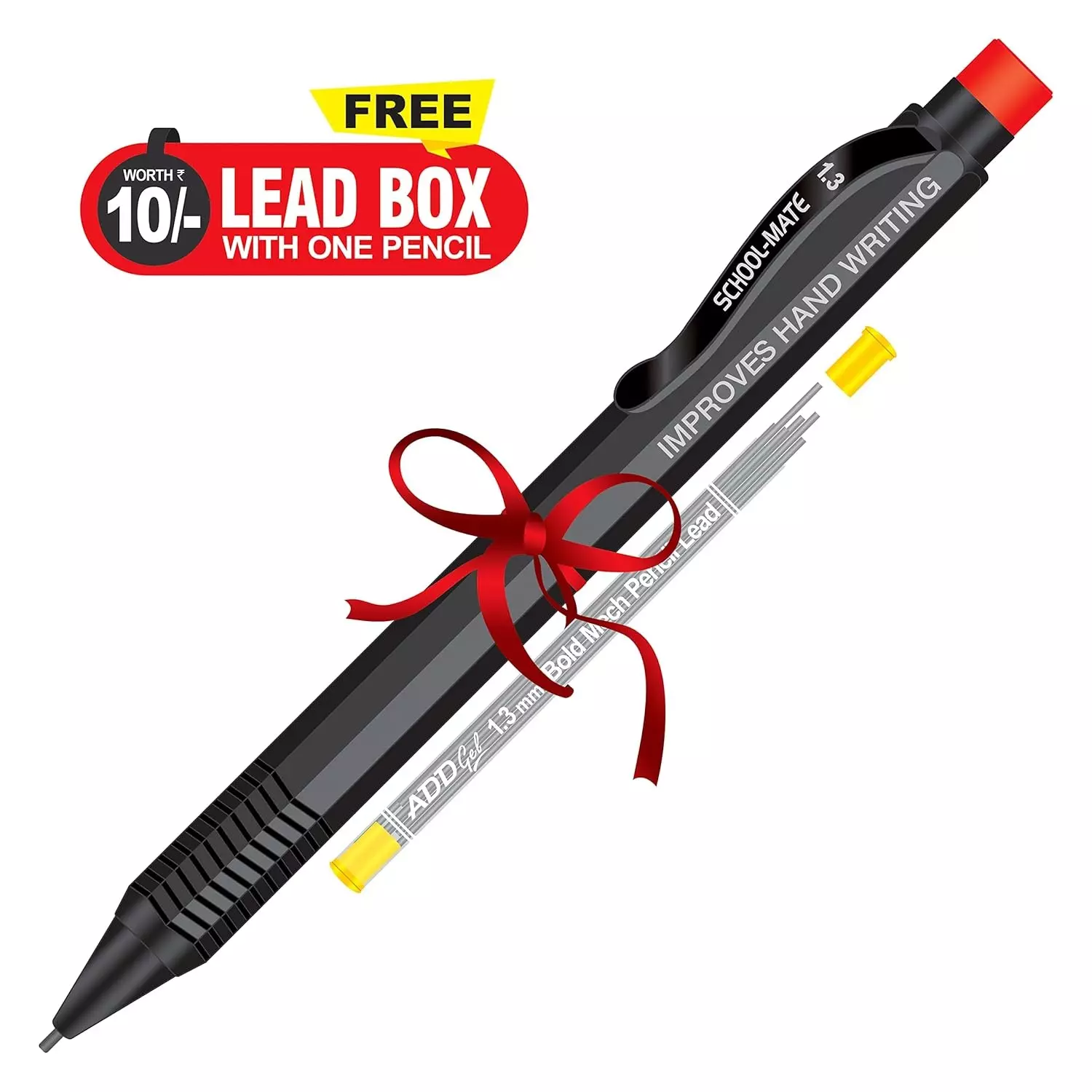 Add Gel School-Mate 1.3 mm Bold Mechanical Pencil (Black)