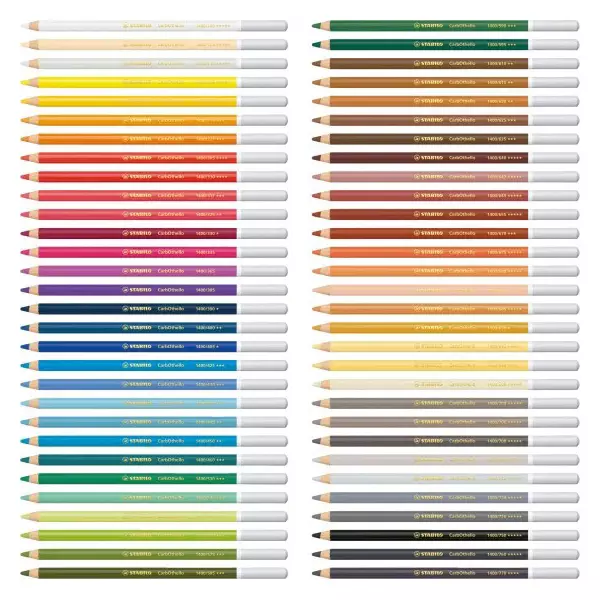 Stabilo CarbOthello Chalk-Pastel Pencil 4.4 mm Lead Diameter Cold Grey 4, 1400/726 (Pack of 12)