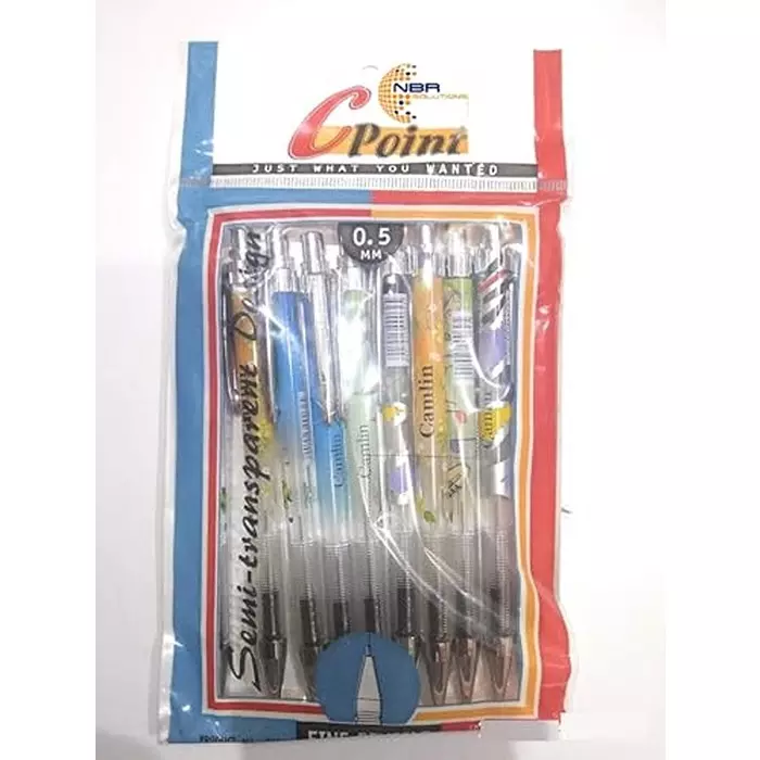 generic-mechanical-pencil-with-05-mm-pre-loaded-medium-soft-lead-assorted-os015-pack-of-2-pcs