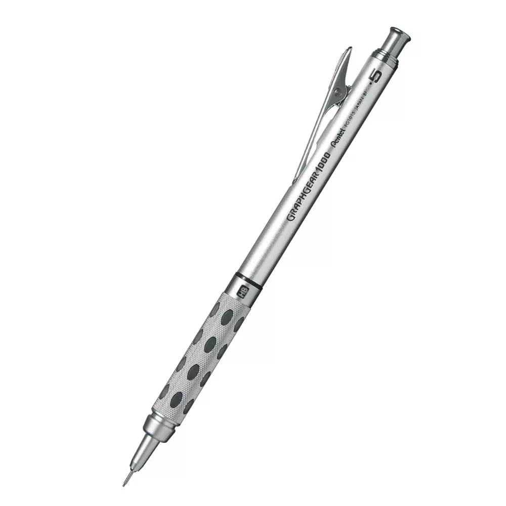 Pentel Graphgear Mechanical Drafting Pencil Black Ink Color 0.3 mm Tip Size Metal for Home, School & Office Use, PG1013