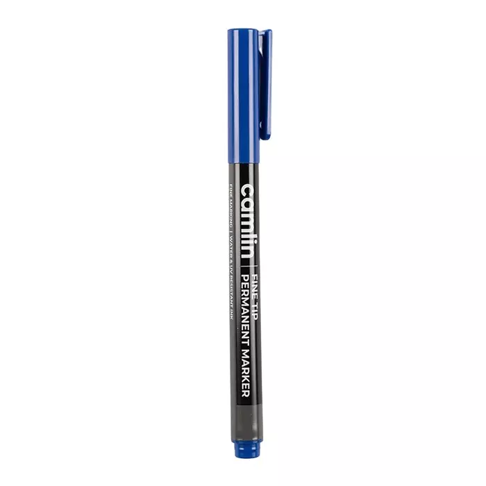 Camlin Fine Tip Permanent Marker Blue, 7289018
