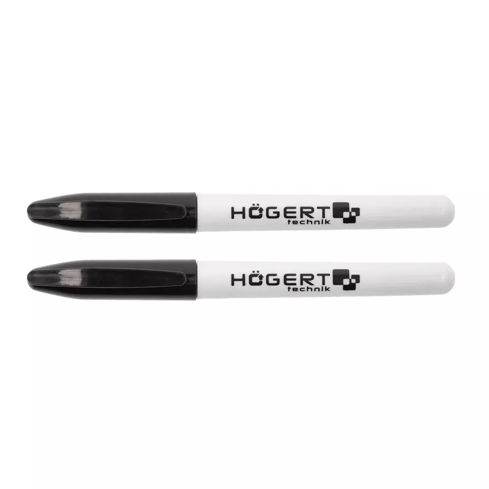 Hogert Technik Permanent Marker Black Ink Color and 130 mm Length for Permanent Marking on Any Surface