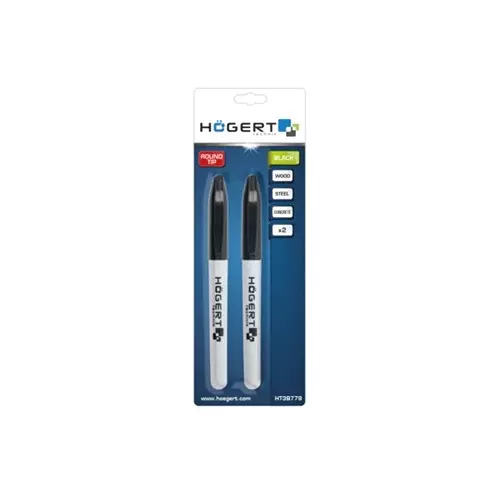 hogert-technik-permanent-marker-black-ink-color-and-130-mm-length-for-permanent-marking-on-any-surface-ht3b779-pack-of-2