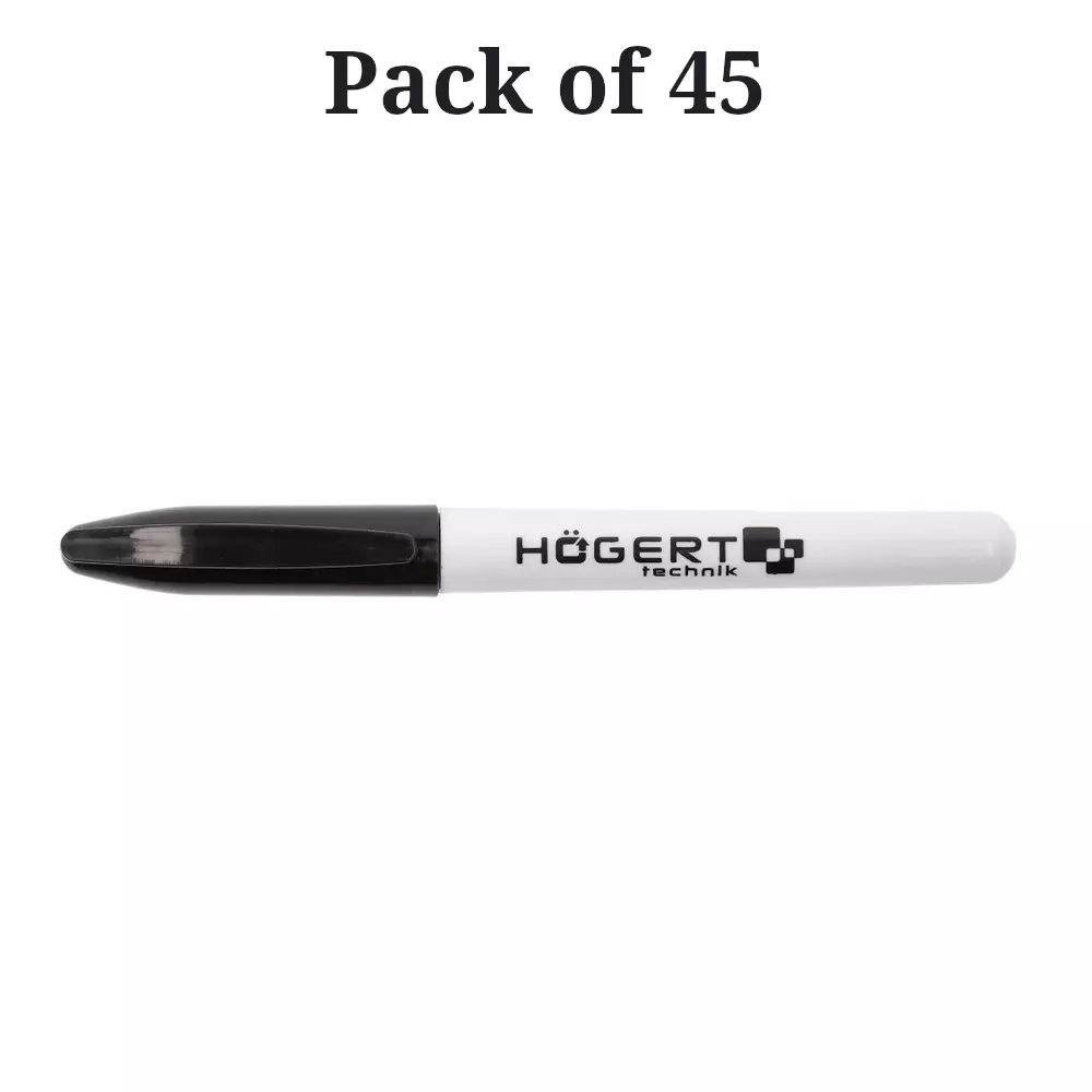 hogert-technik-permanent-marker-black-ink-color-and-130-mm-length-for-permanent-marking-on-any-surface-ht3b780-pack-of-45
