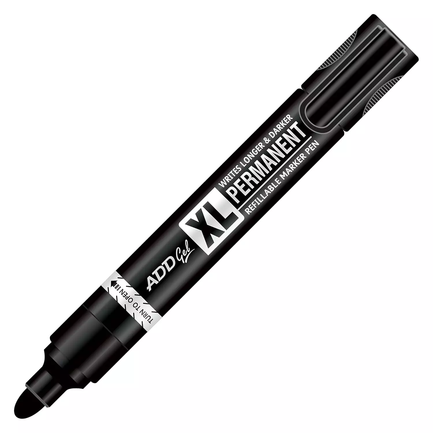 Add Gel XL Refillable Permanent Marker Black Body Color Black Ink Color