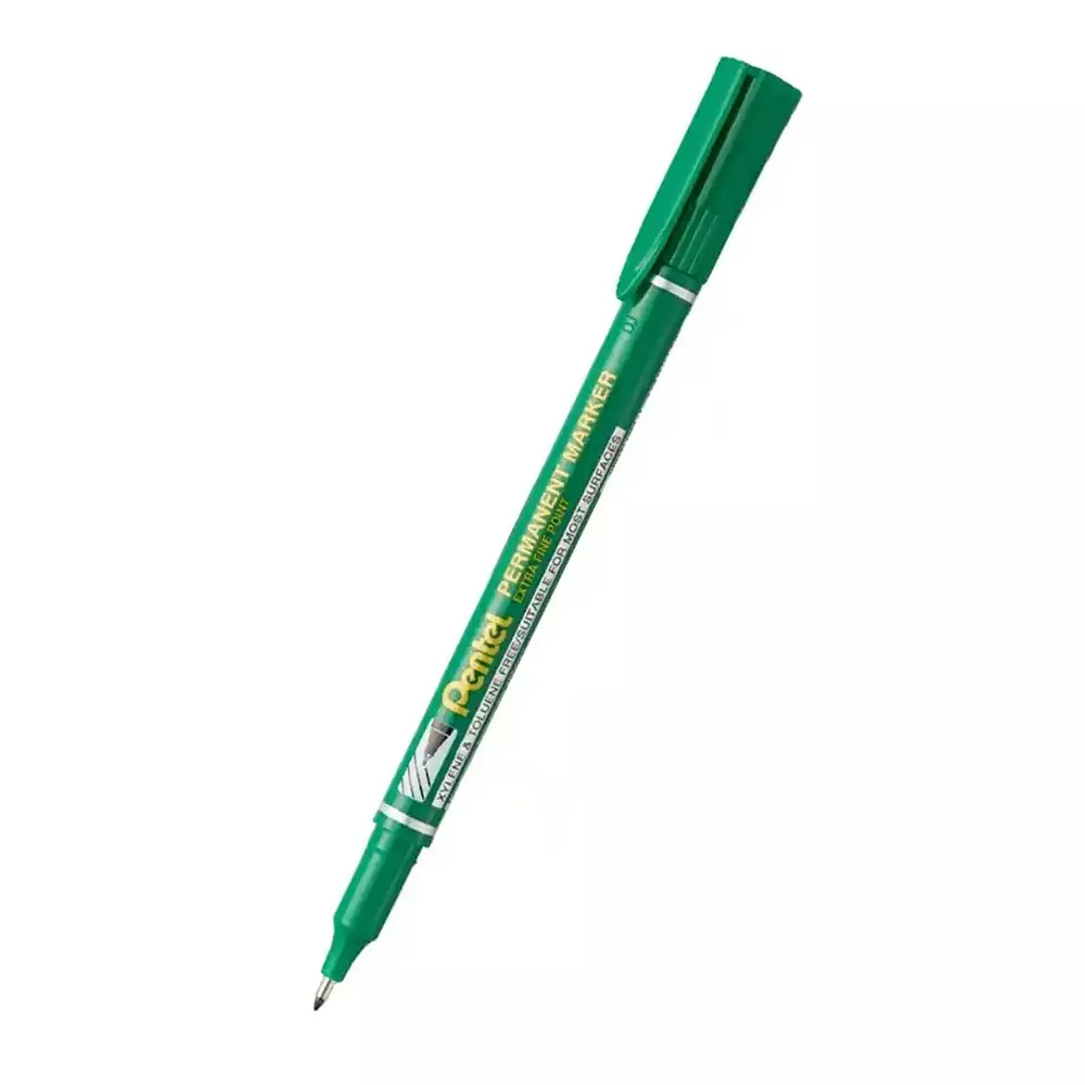 Pentel CD Marker Plastic Green 0.6 mm Tip Size for Home, School & Office Use, N450 (Pack of 10 Pcs)