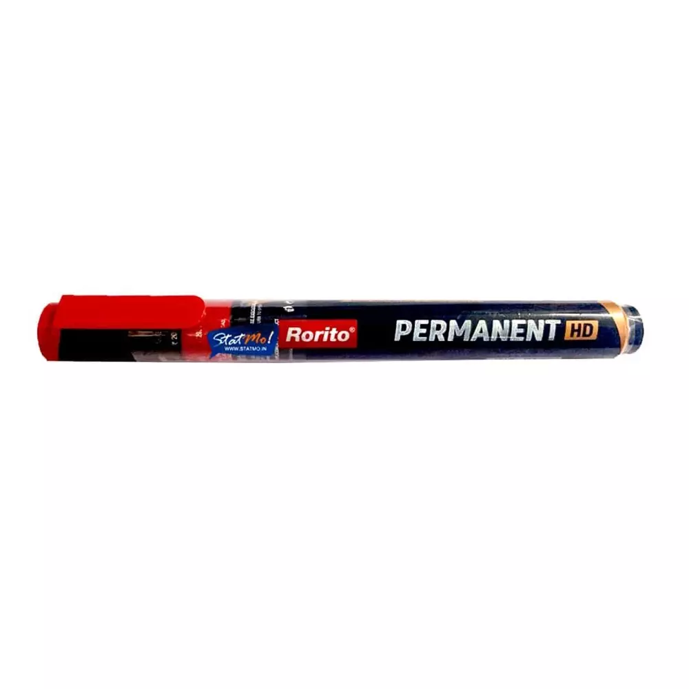 Rorito Permanent HD Marker Red Ink Color Plastic Anti Fray Tip