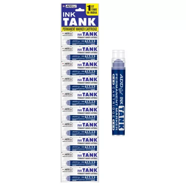 Add Gel Ink Tank Permanent Marker Cartridge System Blue Body Color Blue Ink Color