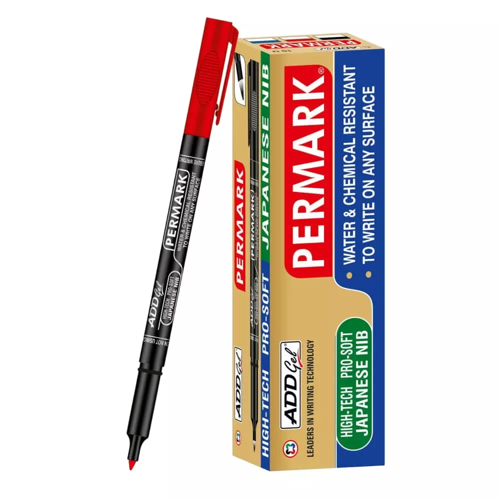 Add Gel Permark CD Marker Red Ink Color