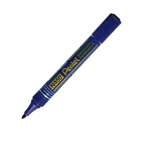 Pentel Ball Point Type Permanent Marker Plastic Blue for Home, School & Office Use, N450