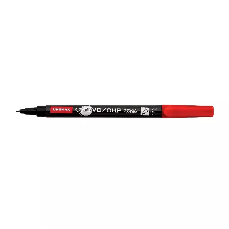 UNOMAX Permanent Marker Red for CD-DVD/OHP