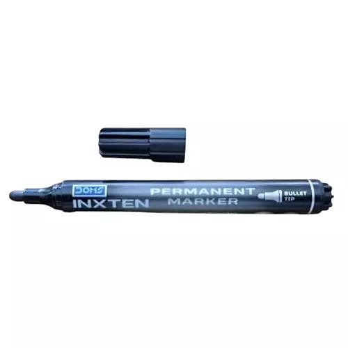 Doms Inxten Permanent Marker Pen Black