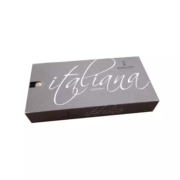 DELTA Italiana Brown Resin With Gold Plated Trim Rollerball Pen