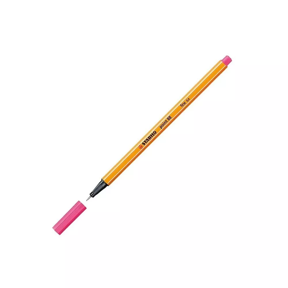 Stabilo Point 88 Fineliner Pen 0.4 mm Metal Enclosed Tip Heliotrope, 88/17 - 10 PC (Pack of 10)