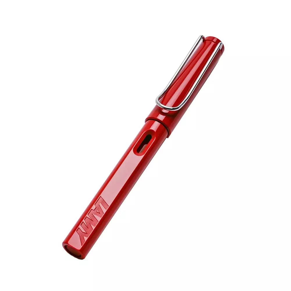 LAMY Safari 016 Fountain Pen Extra Fine Stainless Steel Nib, LM016-RED-EF