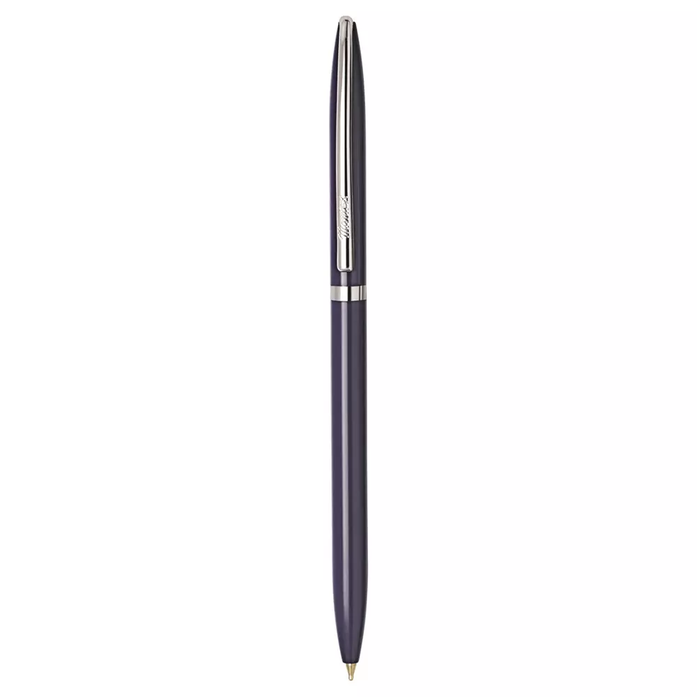 Montex Crossword 0.7 mm Tip Ball Pen Purple Metal Body, Black Ink Twist Mechanism Non Toxic Ink & Waterproof Ink