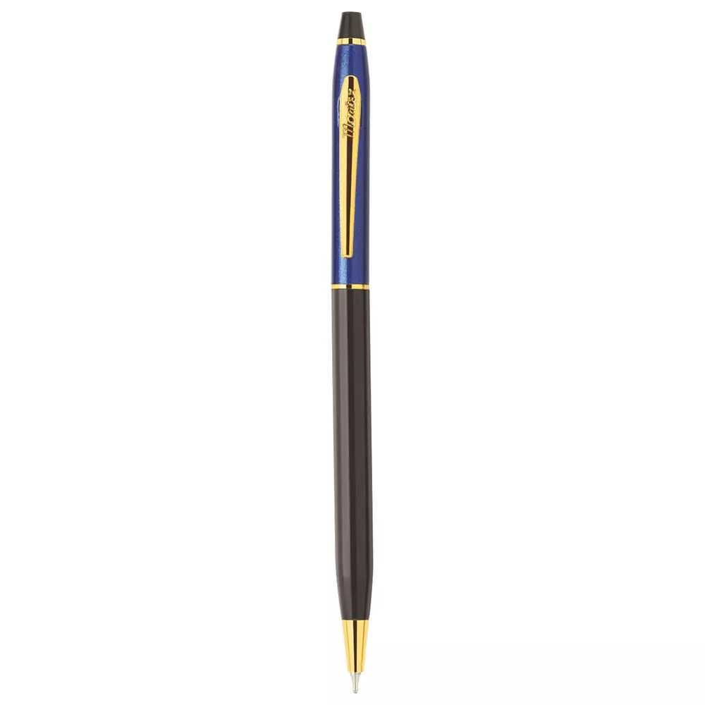 Montex Aero 0.7 mm Tip Ball Pen Blue & Black Metal Body, Red Ink Non Toxic Ink & Waterproof Ink