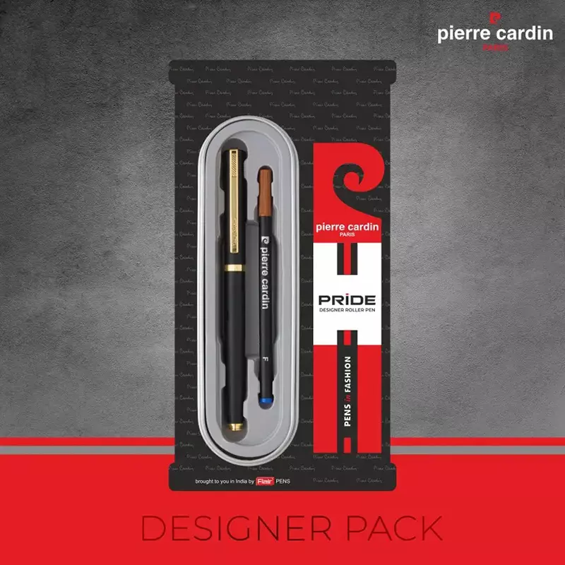 Pierre Cardin Pride Exclusive Ball Pen Matt Black Finish with Gold Trim, 8901765033802-BLACK