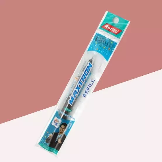 Rorito Maxtron Refill Black Ink Color Plastic For School, Office And Multipurpose Use