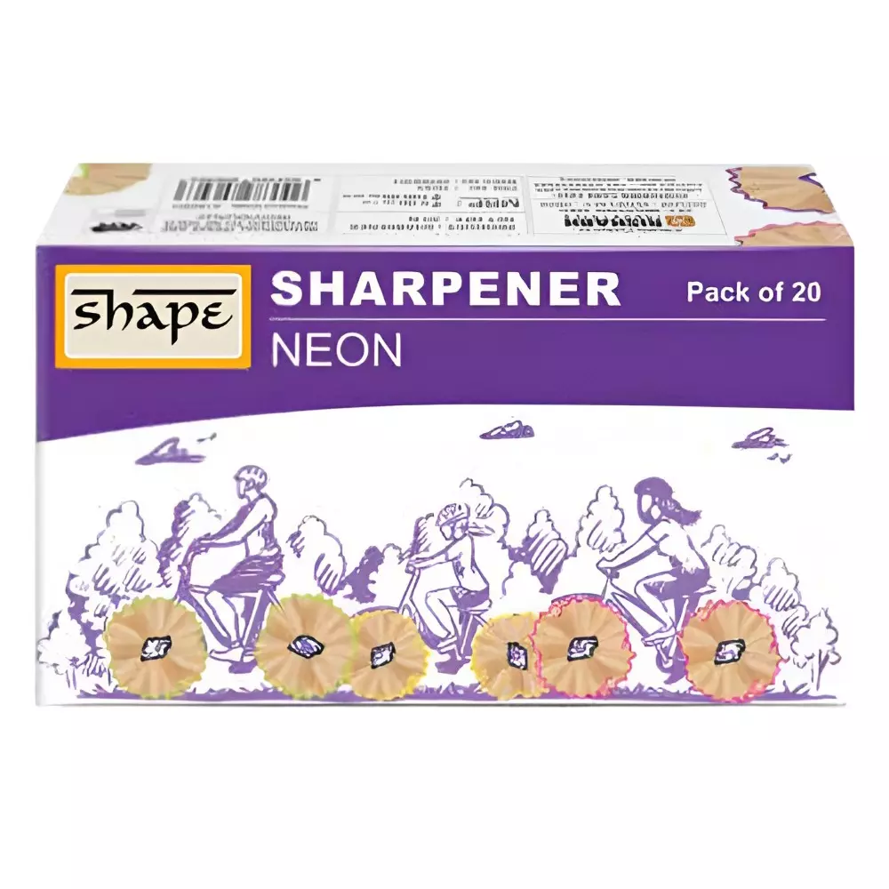 Shape Neon Square Sharpener Assorted Color