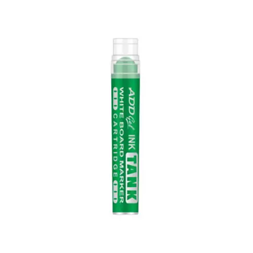 Add Gel Ink Tank White Board Marker Cartridge System Green Body Color Green Ink Color