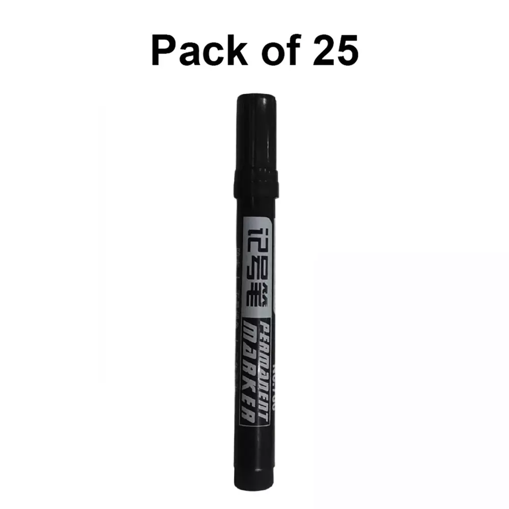 GENERIC Permanent Marker Black, No-700 (Pack of 25)