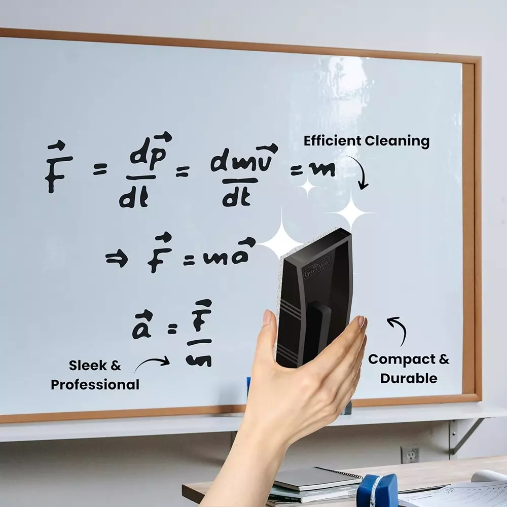 Soni OfficeMate Whiteboard Marker, Duster & Ink Combo 14 cm Marker Size 4.43 mm Tip Size 15 ml Black Ink Color for Office, College & School Use