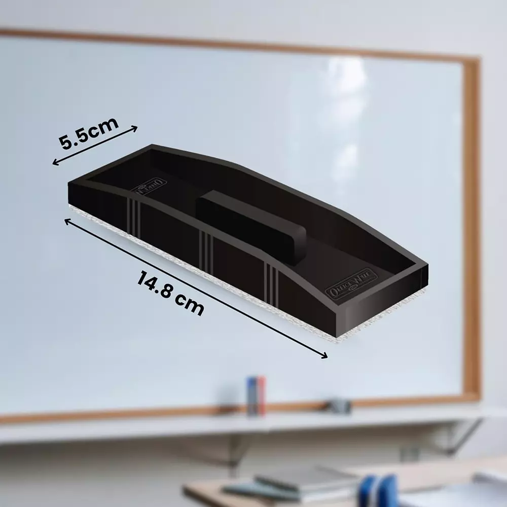 Soni OfficeMate Whiteboard Marker, Duster & Ink Combo 14 cm Marker Size 4.43 mm Tip Size 15 ml Black Ink Color for Office, College & School Use