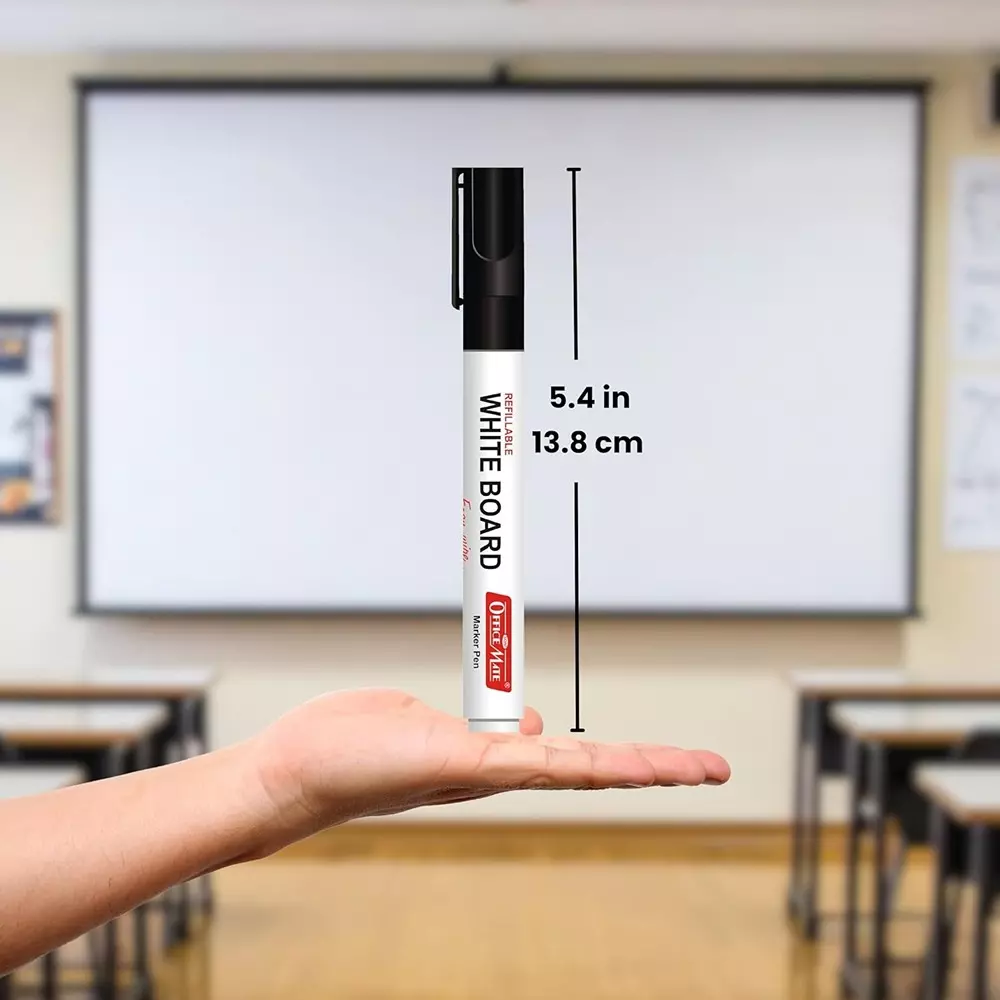 Soni OfficeMate Whiteboard Markers & Ink Combo 4.43 mm Marker Tip Size Assorted 15 ml Ink for Office, College & School Use