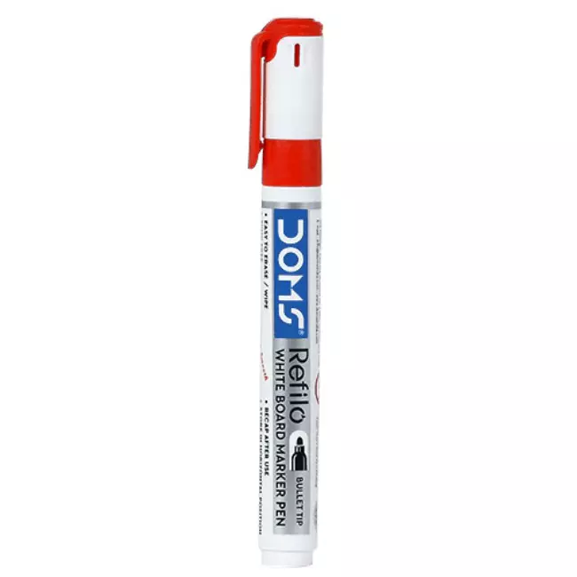 Doms Refilo Whiteboard Marker Pen Red