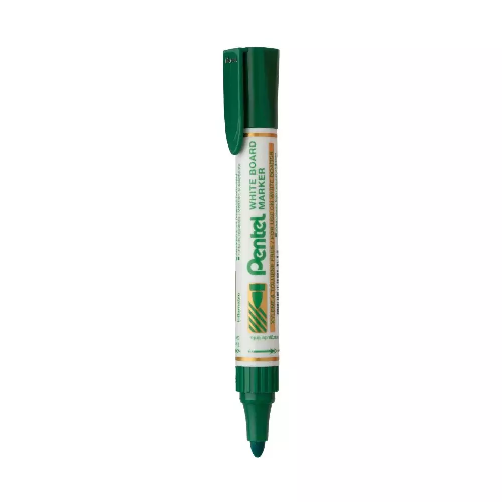 Pentel White Board Marker Plastic Green for Home, School & Office Use, MW45