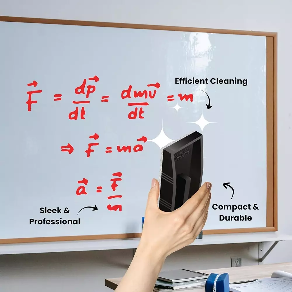 Soni OfficeMate Whiteboard Marker, Duster & Ink Combo 14 cm Marker Size 4.43 mm Tip Size 15 ml Red Ink Color for Office, College & School Use