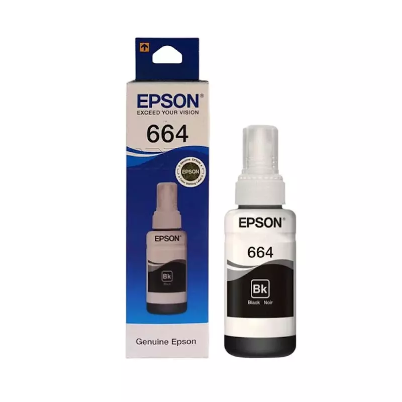 Epson Original 664 Ink Bottle 70 ml Black Color
