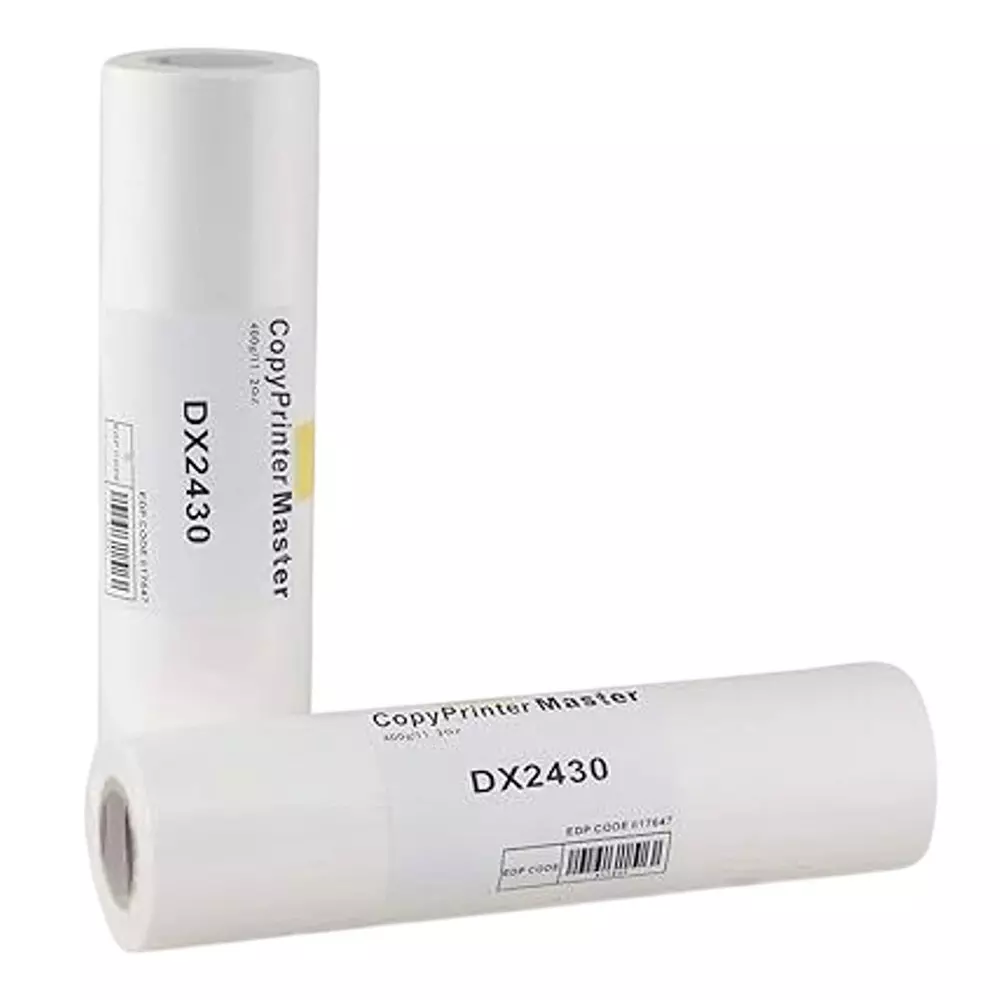 RT DX2430 B4 Master Roll White for Ricoh Digital Duplicator CopyPrinter (Pack of 2 Pcs)