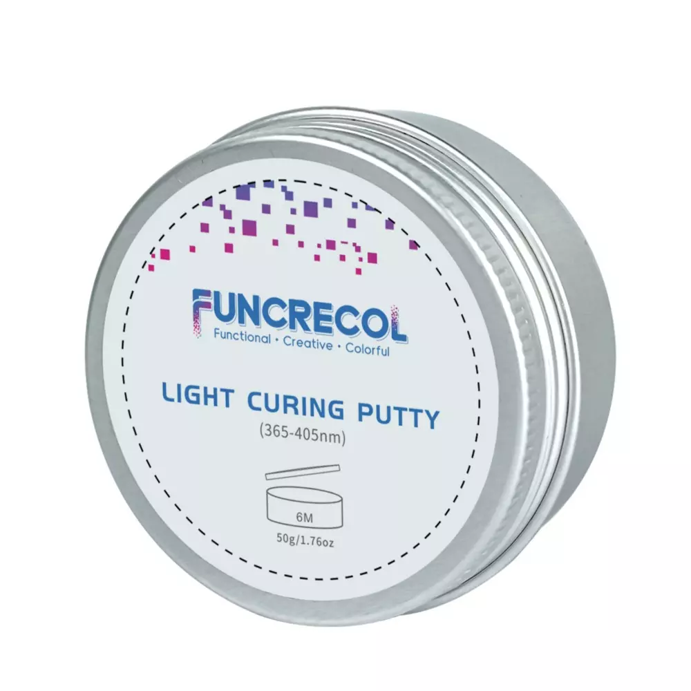 FUNCRECOL Light Curing Putty 50 g Can White Paste 86-90D