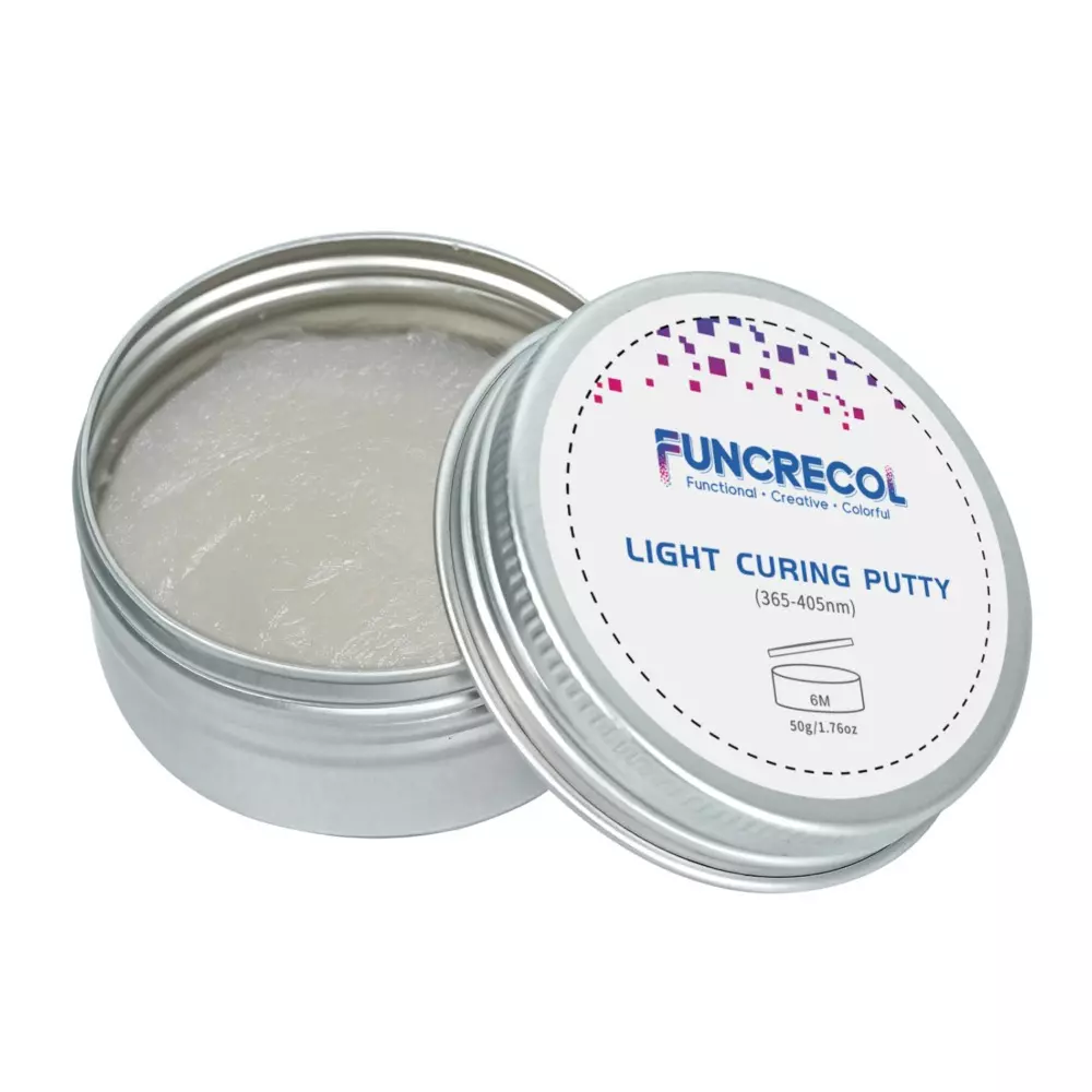 FUNCRECOL Light Curing Putty 50 g Can White Paste 86-90D