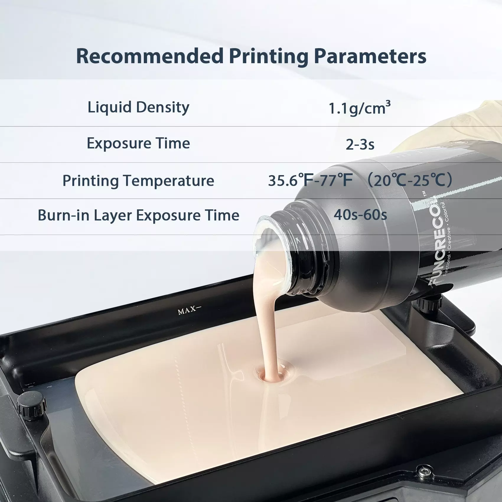 FUNCRECOL 3D Printer Resin Mia Skin 88D