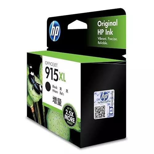 HP 915XL Ink Cartridge Black Color Compatible With HP OfficeJet Pro 8020 AiO, 3YM22AA
