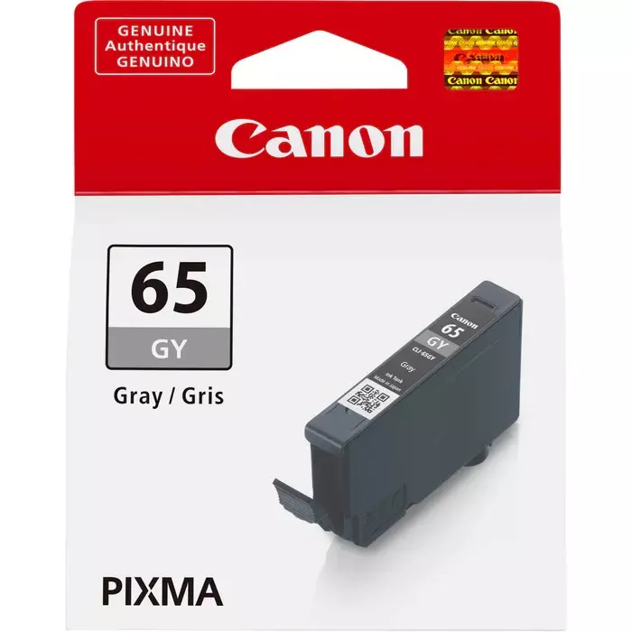 Canon Ink Cartridge Gray Ink Color 12.6 ml Bottle for PRO-200 Models, CLI-65 GY