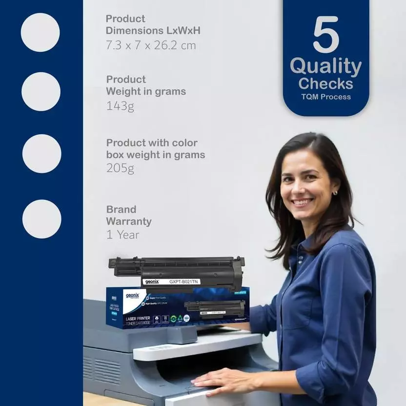 GEONIX B021TN Ink Cartridge Black for Brother Printers HL & DCP 2321D, 2361DN, 2366DW, 2320D, 2541DW, 2520D, MFC2701D