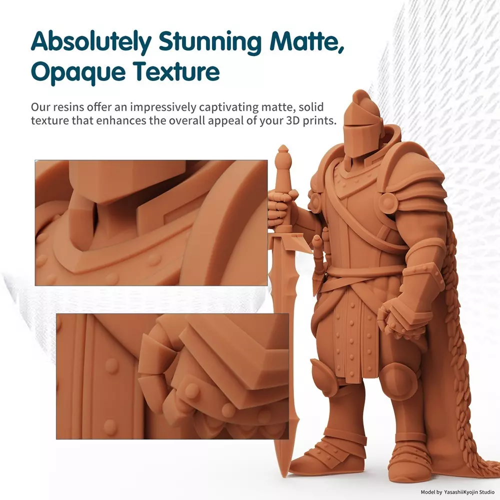 FUNCRECOL 3D Printer Resin Texture Matte Red Wax Like 85D