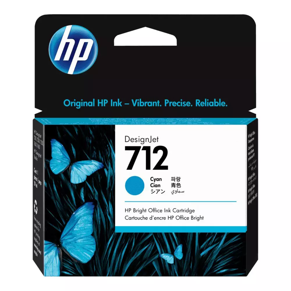 HP 712 Ink Cartridge 29 ml Compatible With HP DesignJet T210