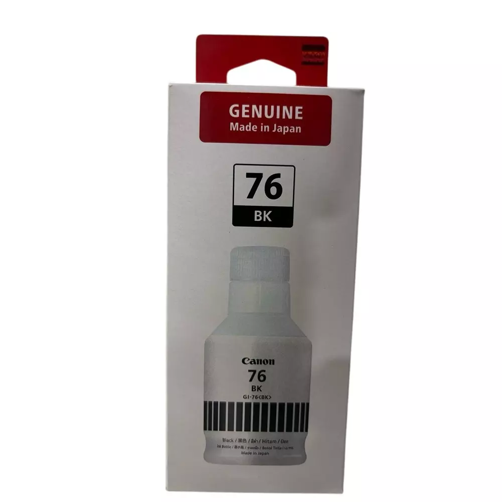 Canon Ink Cartridge Black Ink Color 170 ml Bottle for GX5070, GX6070, GX7070 Models, GI-76 BK IN