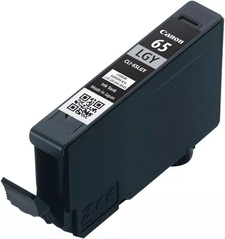Canon Ink Cartridge Light Gray Ink Color 12.6 ml Bottle for PRO-200 Models, CLI-65 LGY