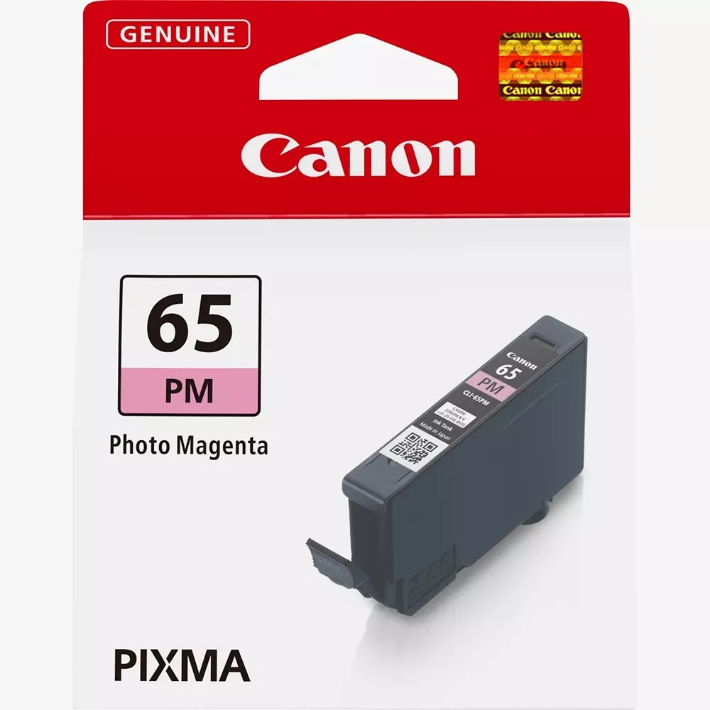 Canon Ink Cartridge Photo Magenta Ink Color 12.6 ml Bottle for PRO-200 Models, CLI-65 PM