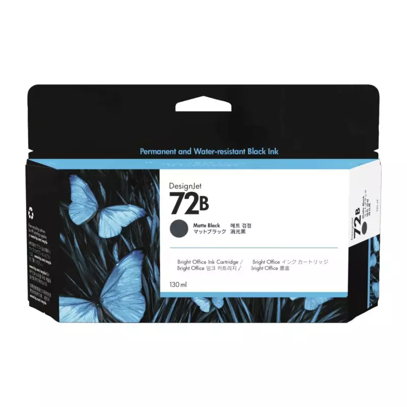 RT 72 Ink Cartridge Matte Black 130 ml Volume for T610, T620, T770, T1100, T1200, T1200 HD, T2300 eMFP, T790, T1300