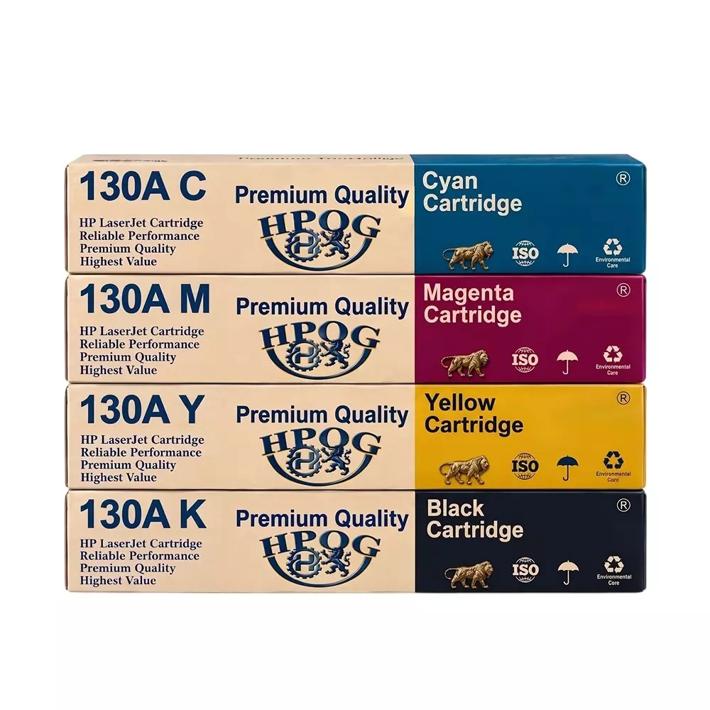 HPOG Toner Catridge Kit Cyan, Magenta, Yellow, Black Ink 4300 Pages Print Capacity for HP Color LaserJet Pro MFP M176 & M177