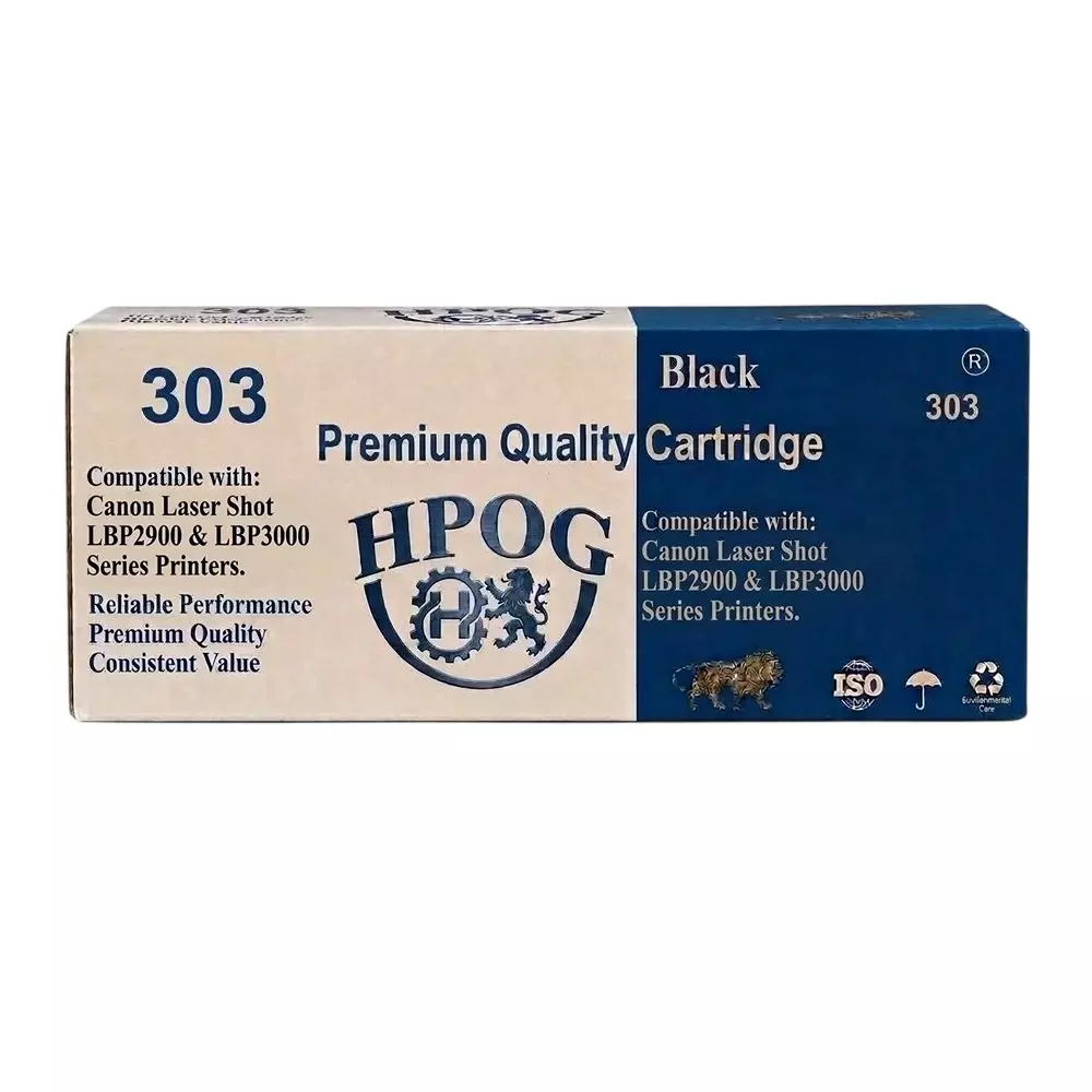 HPOG Toner Catridge Black Ink 2000 Pages Print Capacity for Canon LBP 2900, LBP 2900B,LBP 3000